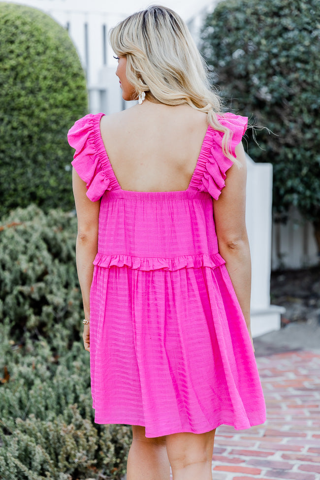 Feels Like A Dream Pink Babydoll Mini Dress – Pink Lily