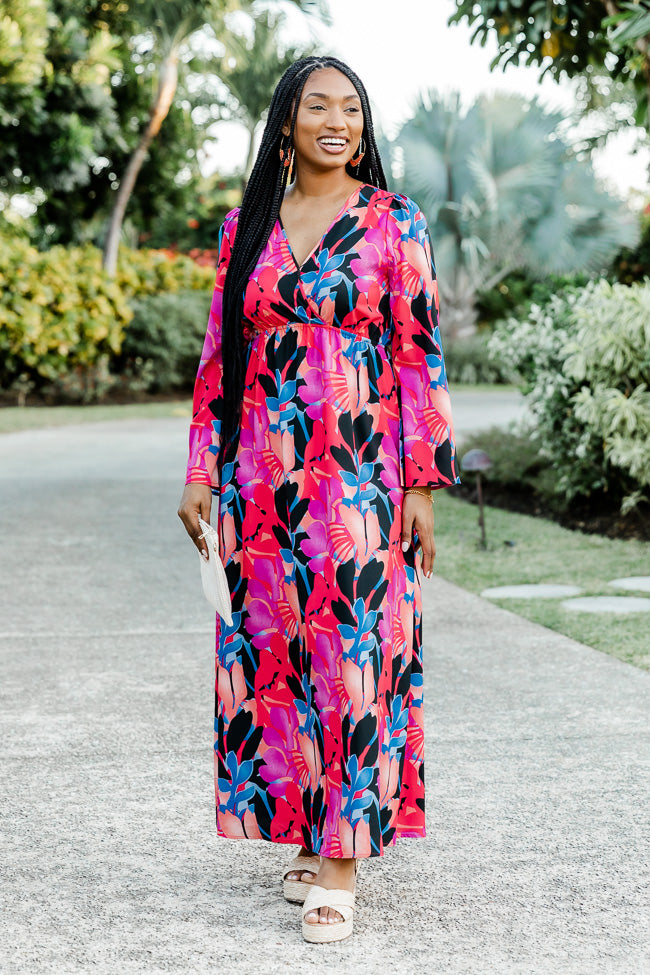 Tropical maxi deals dress