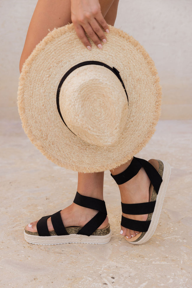 Carlie Black Platform Sandal FINAL SALE
