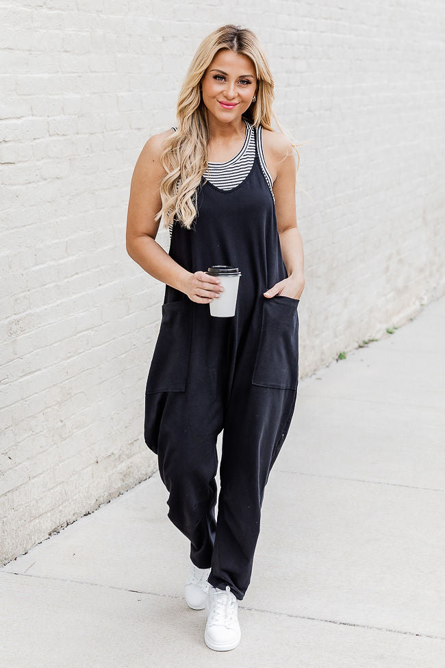 Day In The Life Black Jumpsuit