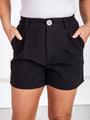 Just Checking In Black Tailored Short FINAL SALE