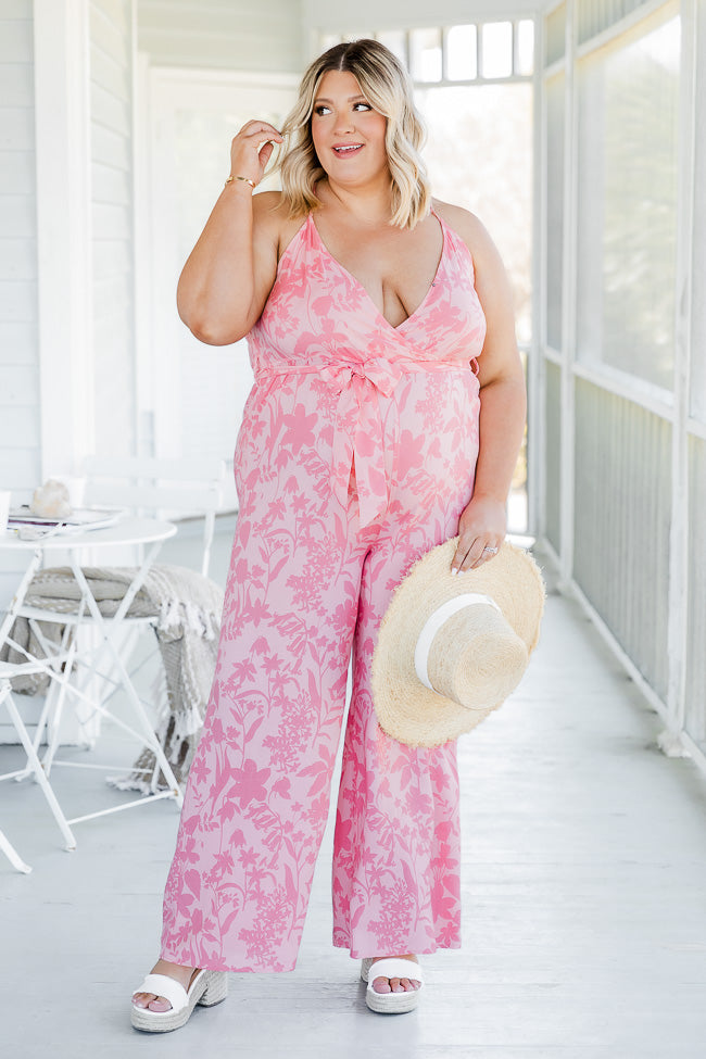 Sweet But Salty Pink Floral Jumpsuit FINAL SALE – Pink Lily