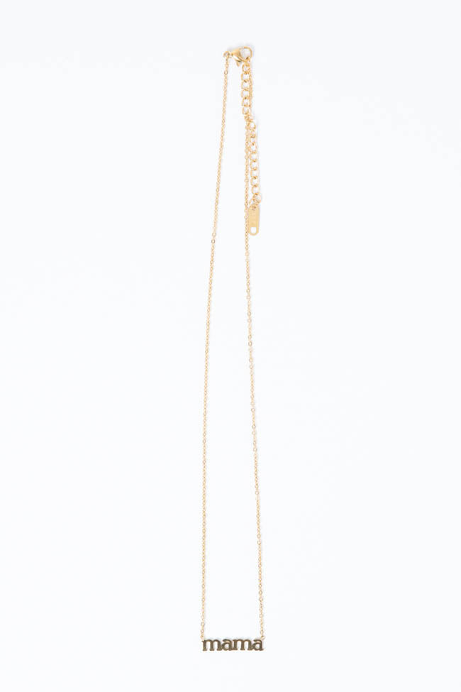 Delicate Collection Demi-Fine 14k Plated Mama Necklace