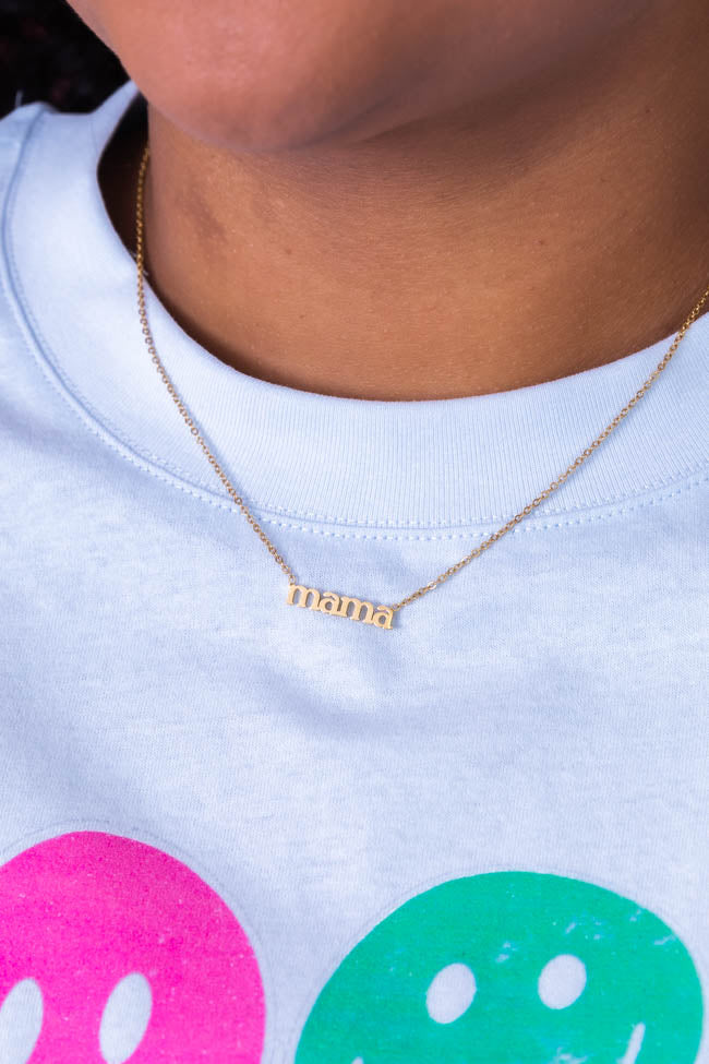 Like My Mother Does Gold Mama Necklace
