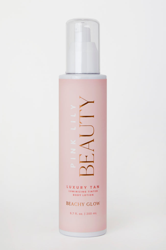 Pink Lily Luxury Tan Luminizing Body Lotion - Beachy Glow FINAL SALE