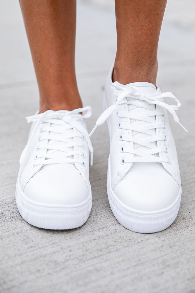 Saylor White Basic Sneaker FINAL SALE