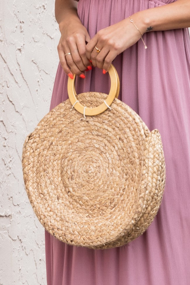Buy Women Round Straw Bag Large Summer Beach Straw Tote Bag Woven Purse  Handle Shoulder Bag for Women Vocation Handbags Online at desertcartINDIA