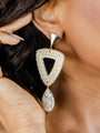 Take A Hint Woven Triangle Earrings FINAL SALE