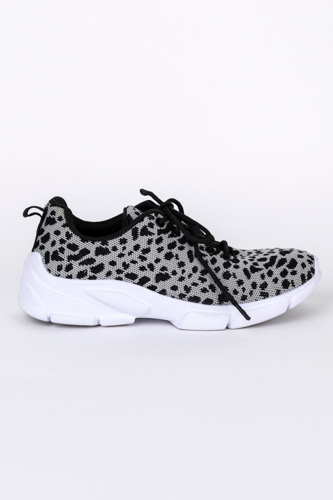 Grey leopard hot sale print shoes