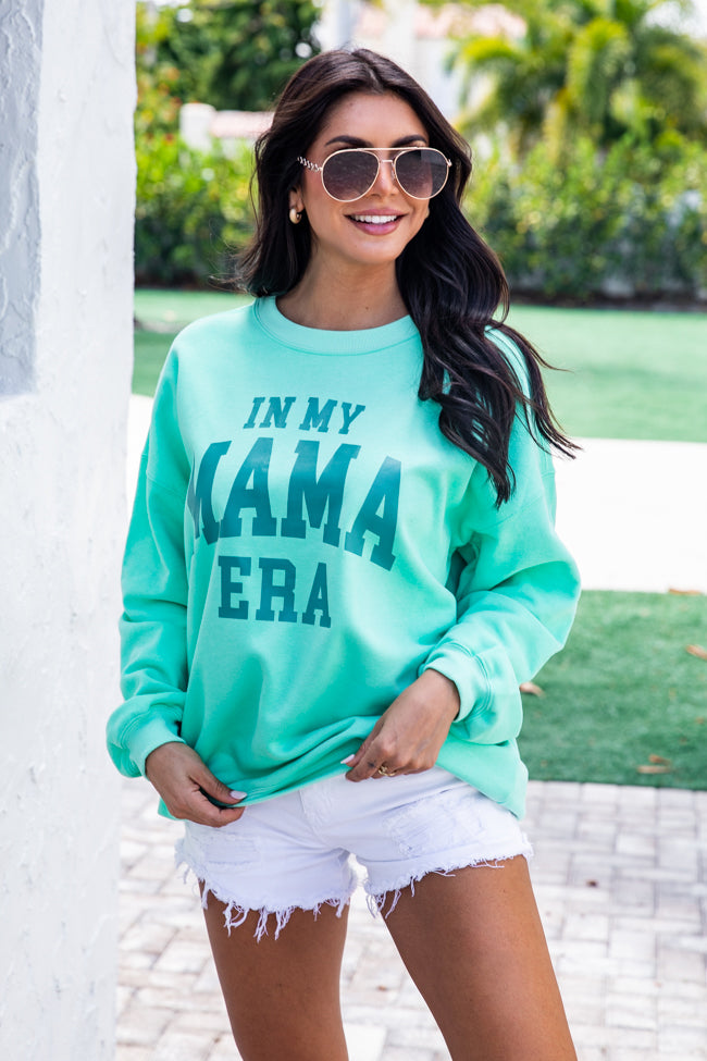 I'm In My Mama Era Lime Oversized Graphic sweatshirt
