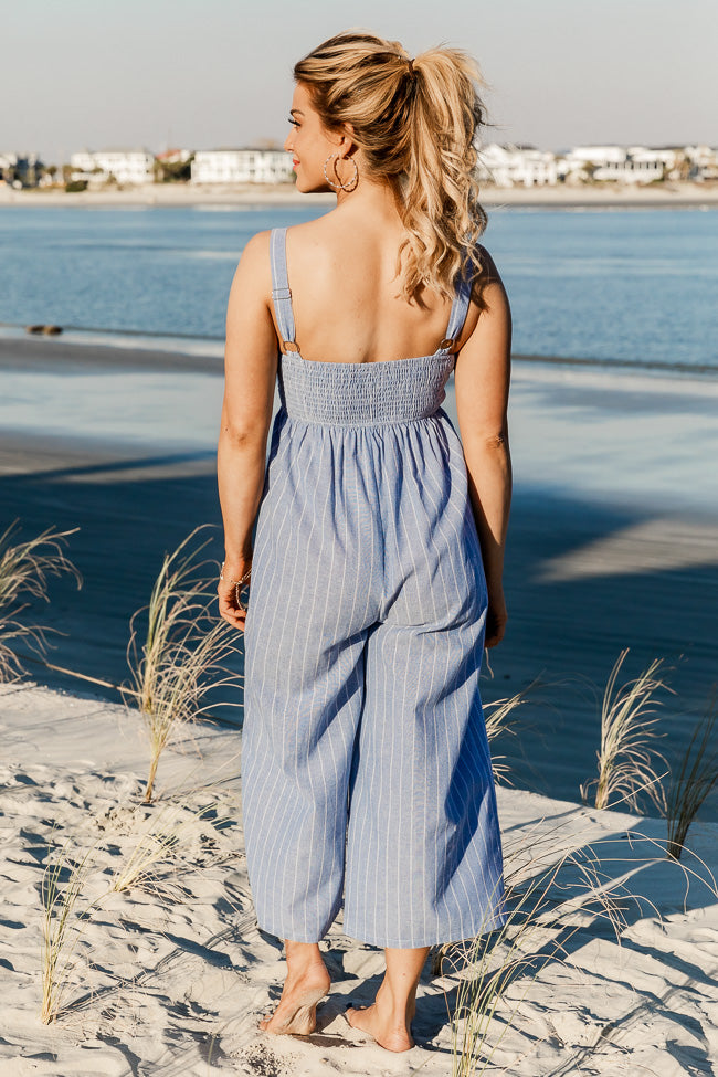 Oasis store stripe jumpsuit