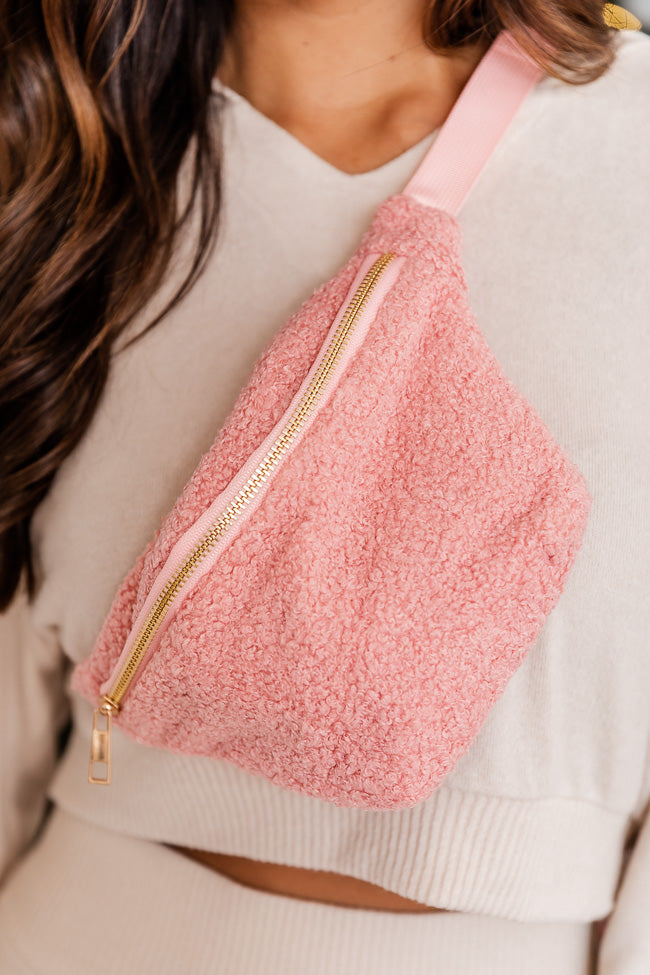 Hot Pink Teddy Bear Belt Bag