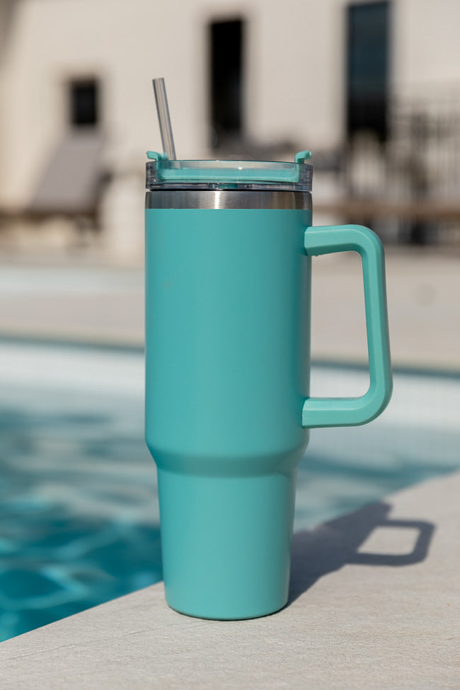 Stanley Adventure Quencher Travel Tumbler Straw 40oz Aqua Blue New  EXCLUSIVE for Sale in Torrance, CA - OfferUp