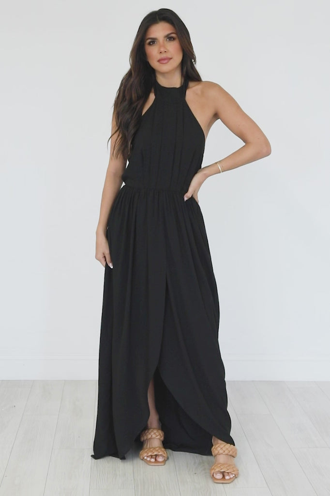 It FINAL SALE Maxi – Tell Black Pink Me Dress Lily About