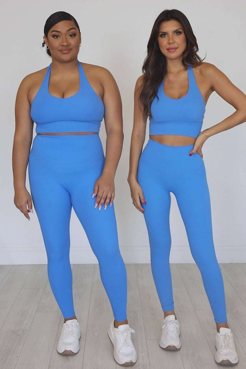 Buy Blue Leggings for Women by SILVERTRAQ Online | Ajio.com