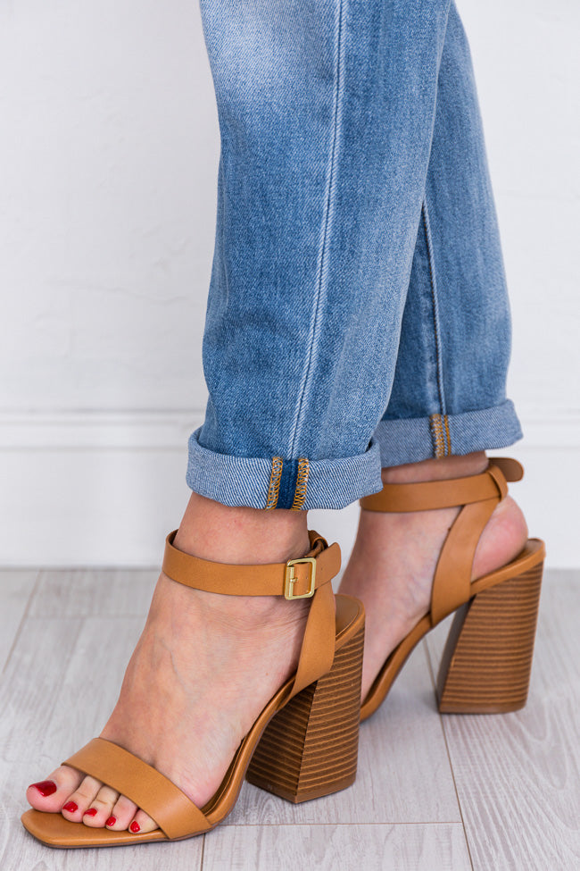 Cross strap sale block heels