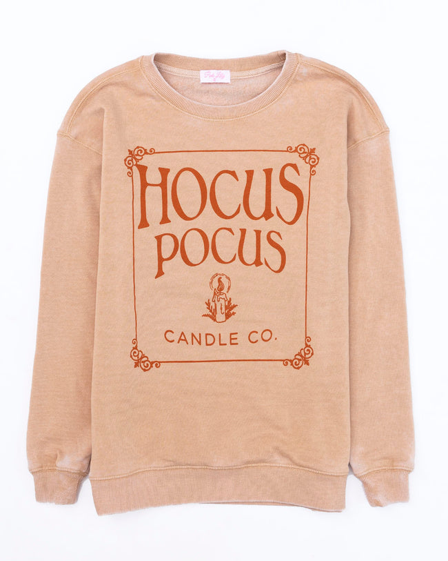 Hocus Pocus Candle Co Gold Graphic Sweatshirt