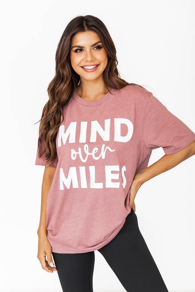 Mind Over Miles Mauve Graphic Tee
