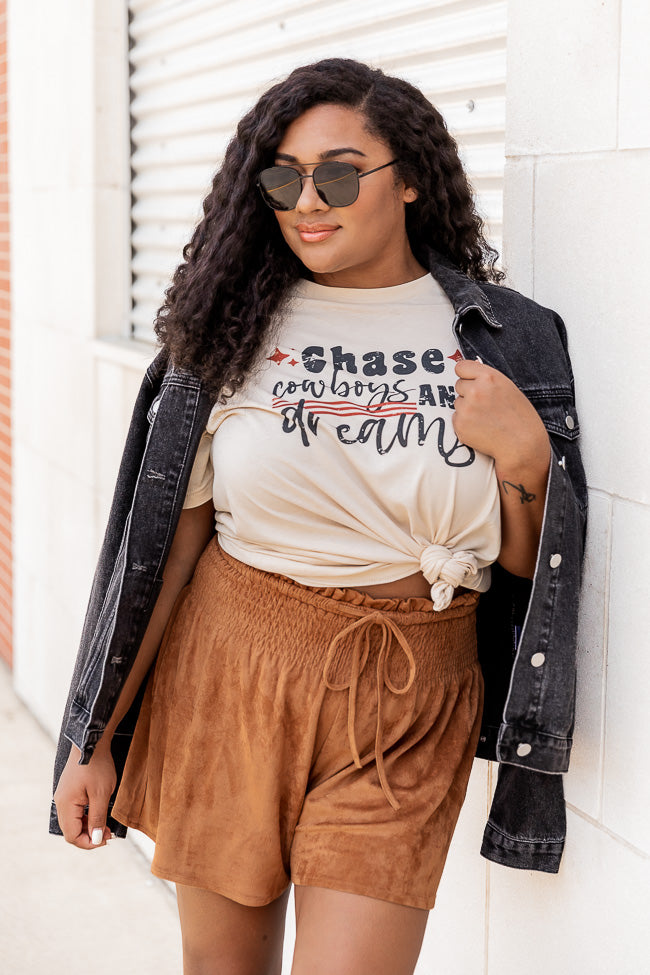 Chase Cowboys And Dreams Cream Graphic Tee