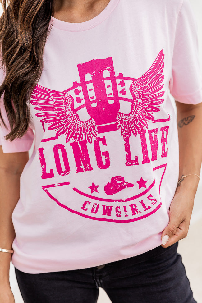 Long Live Cowgirls Pink Graphic Tee