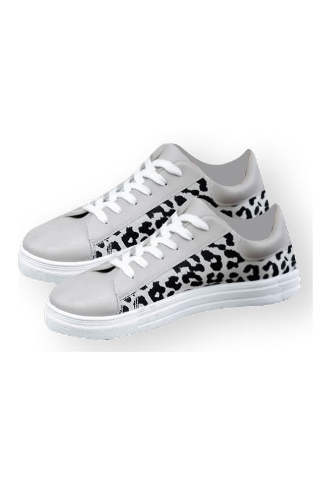 Dottie Taupe Leopard Print Sneakers FINAL SALE