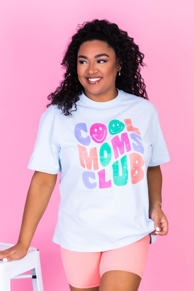 Cool Moms Club Ice Blue Graphic Tee