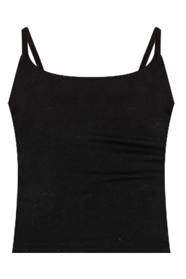 Girl's Seize The Day Black Active Tank
