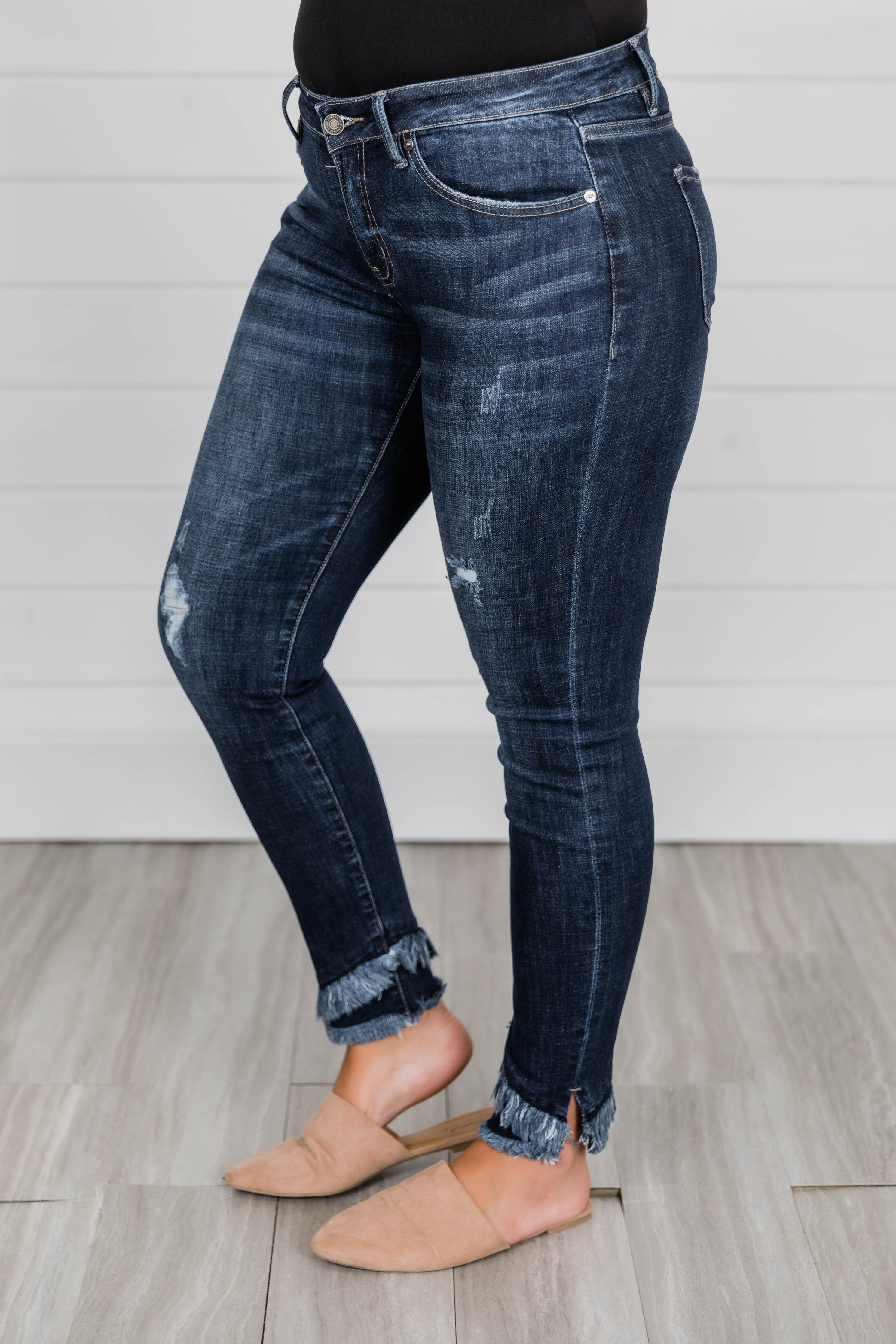 Jamie step best sale hem skinny jeans