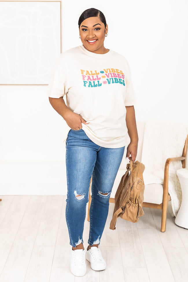 Fall Vibes Ivory Graphic Tee