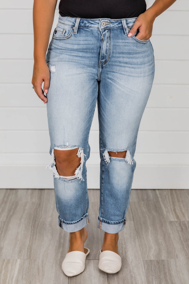 Lesley High Waisted Mom Jeans FINAL SALE – Pink Lily
