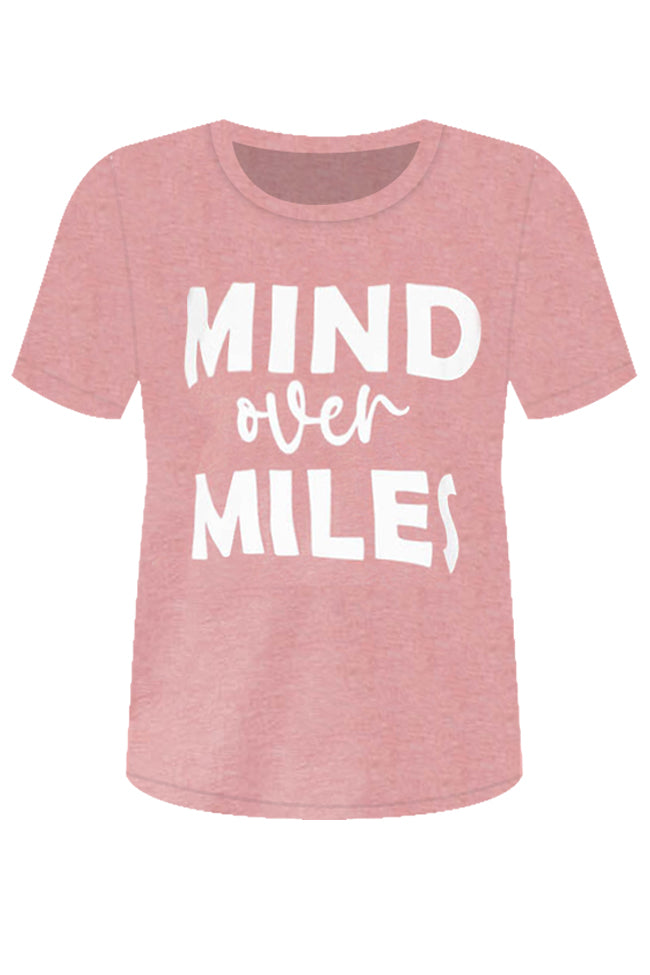 Mind Over Miles Mauve Graphic Tee
