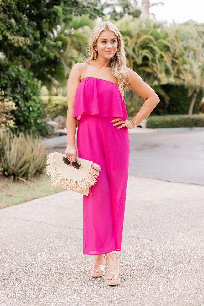 Something To Dream About Magenta Strapless Top FINAL SALE