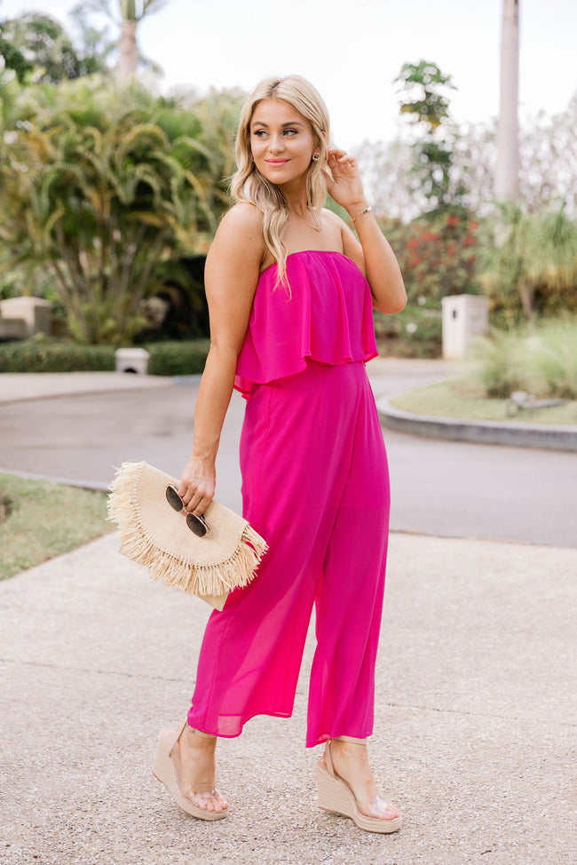 Something To Dream About Magenta Strapless Top FINAL SALE