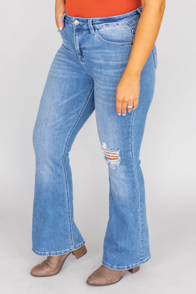 Reagan Medium Wash Flare Jeans FINAL SALE