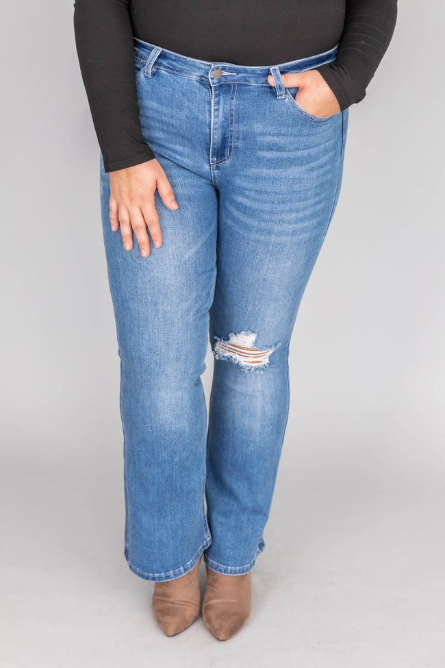 Reagan Medium Wash Flare Jeans FINAL SALE