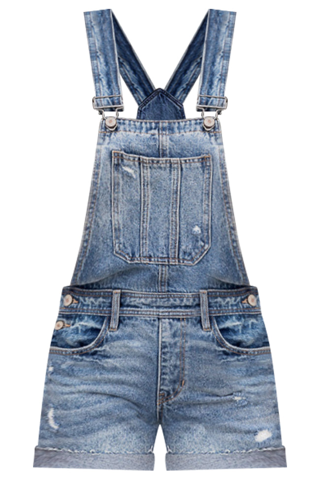 Bib Overalls Women Summer Casual Washed Denim Sleeveless Rolled Up Jean  Shorts Jumpsuits Rompers - Walmart.com