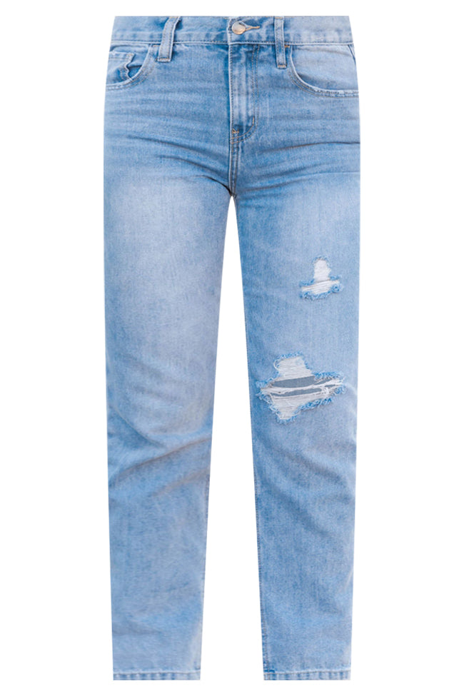 Willow Light Wash High Rise Straight Leg Jeans FINAL SALE