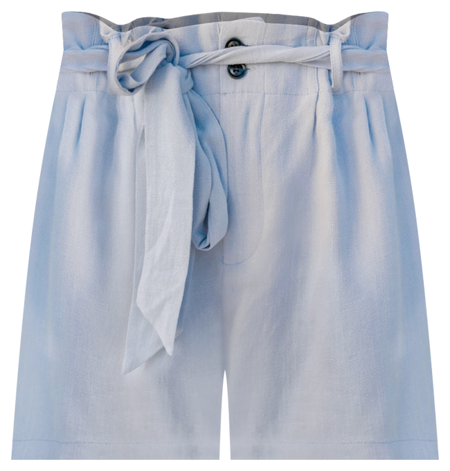 Bayside Stroll Light Blue Paperbag Shorts FINAL SALE