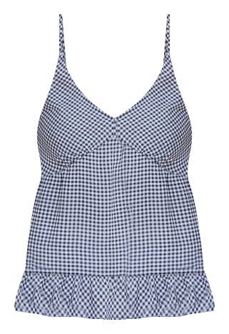 In Your Graces Black/White Gingham Tank FINAL SALE