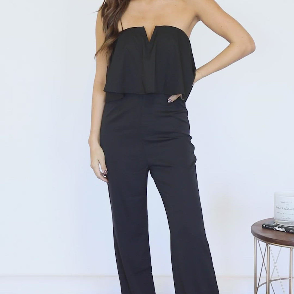 Black Strapless Bodycon Jumpsuits for Summer - Clothing & Merch - by George  Factory
