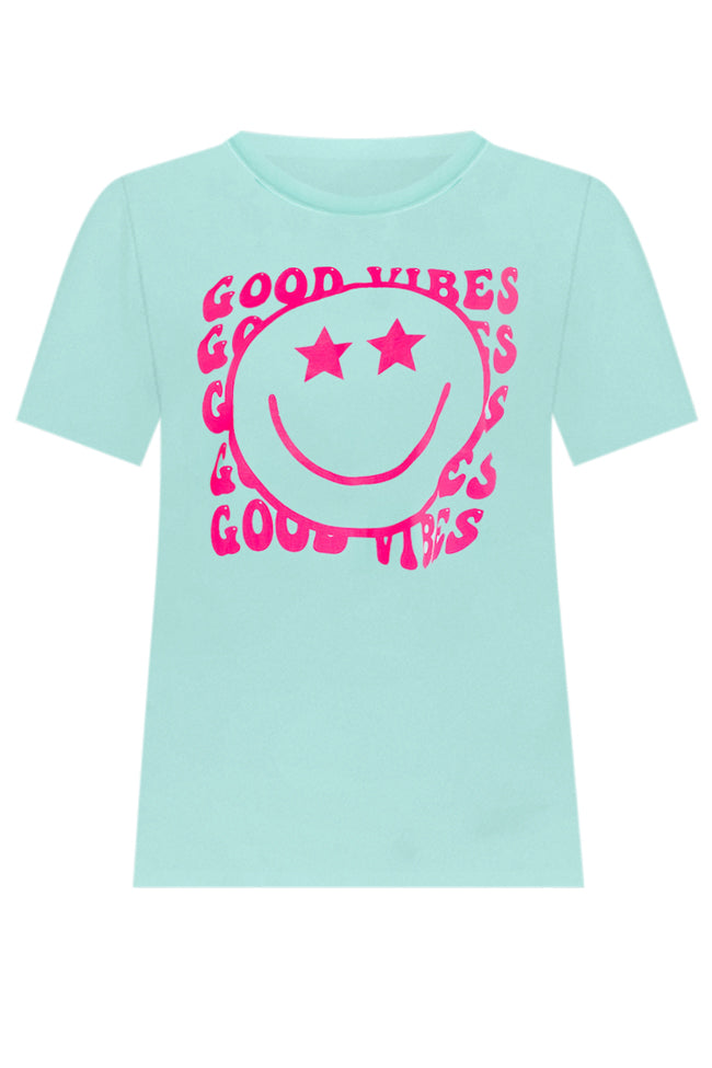 Good Vibes Chalky Mint Graphic Tee