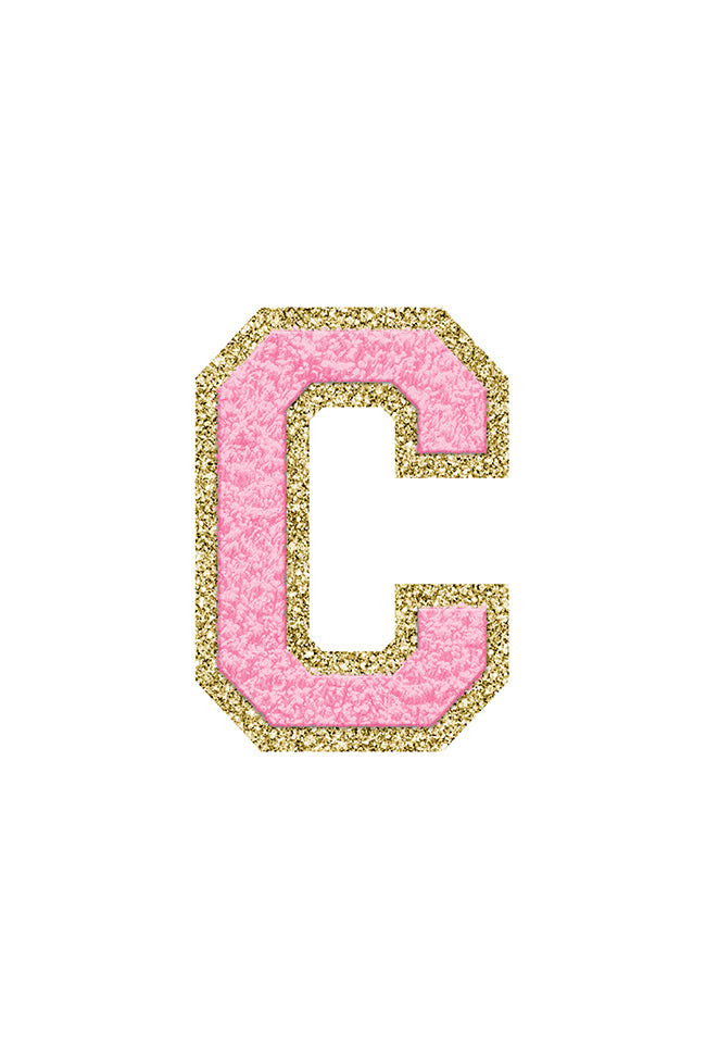 Pink Letter Fuzzy Patches FINAL SALE – Pink Lily