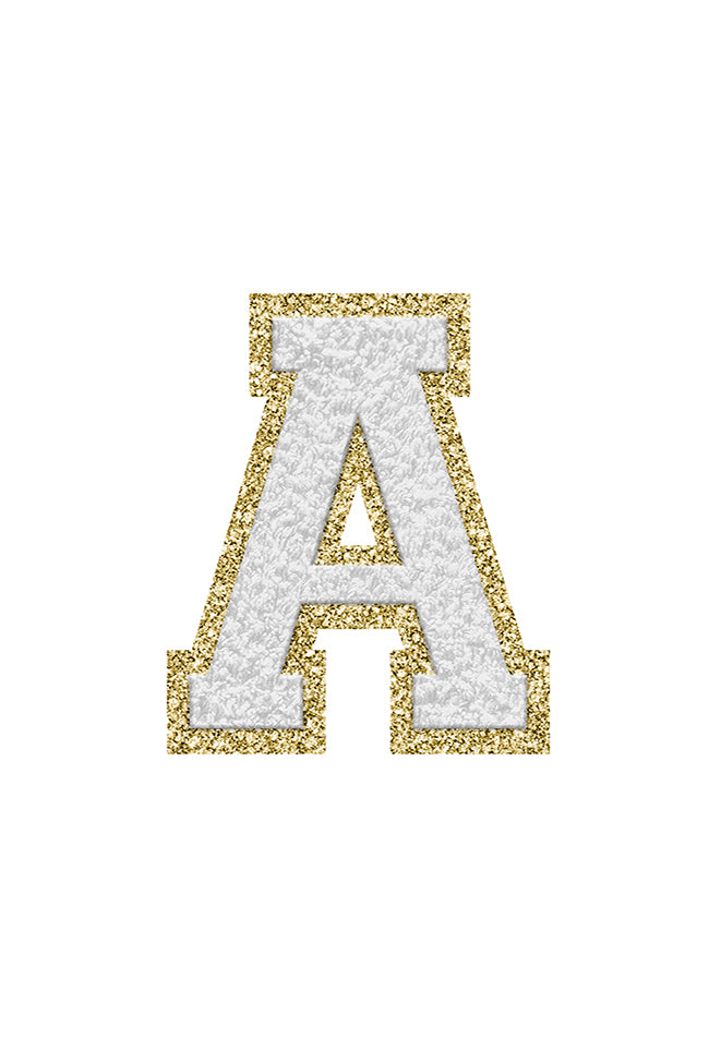 Fuzzy letter best sale patches
